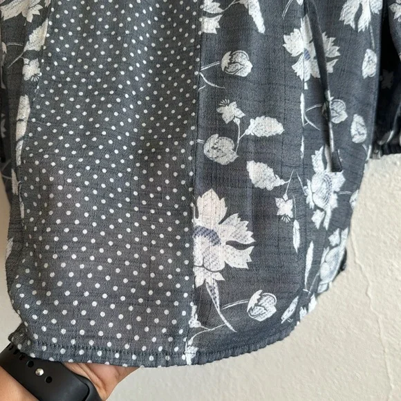 Fred David Floral Peasant Top - Picture 4 of 5